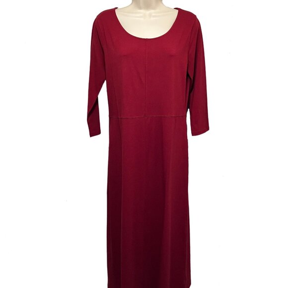 EUC Liz Claiborne Red Maxi Dress Size:  Small - Picture 1 of 10